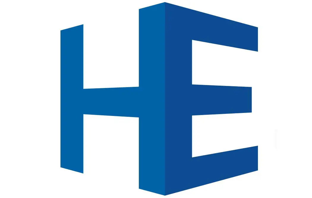 A blue cube with the letter h in it.