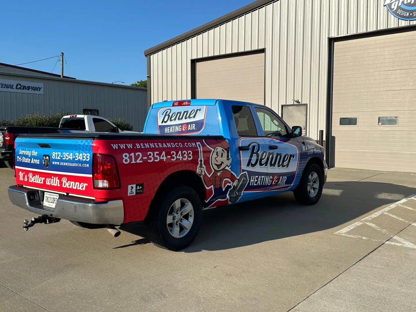 A truck with a full wrap for bobber beer.